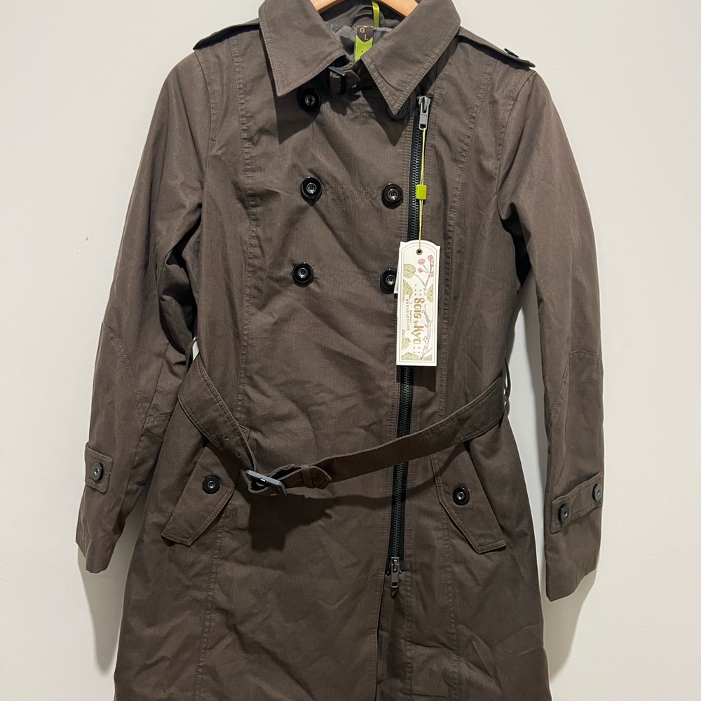 Soia & Kyo Abril-S Khaki Belted Trench Coat